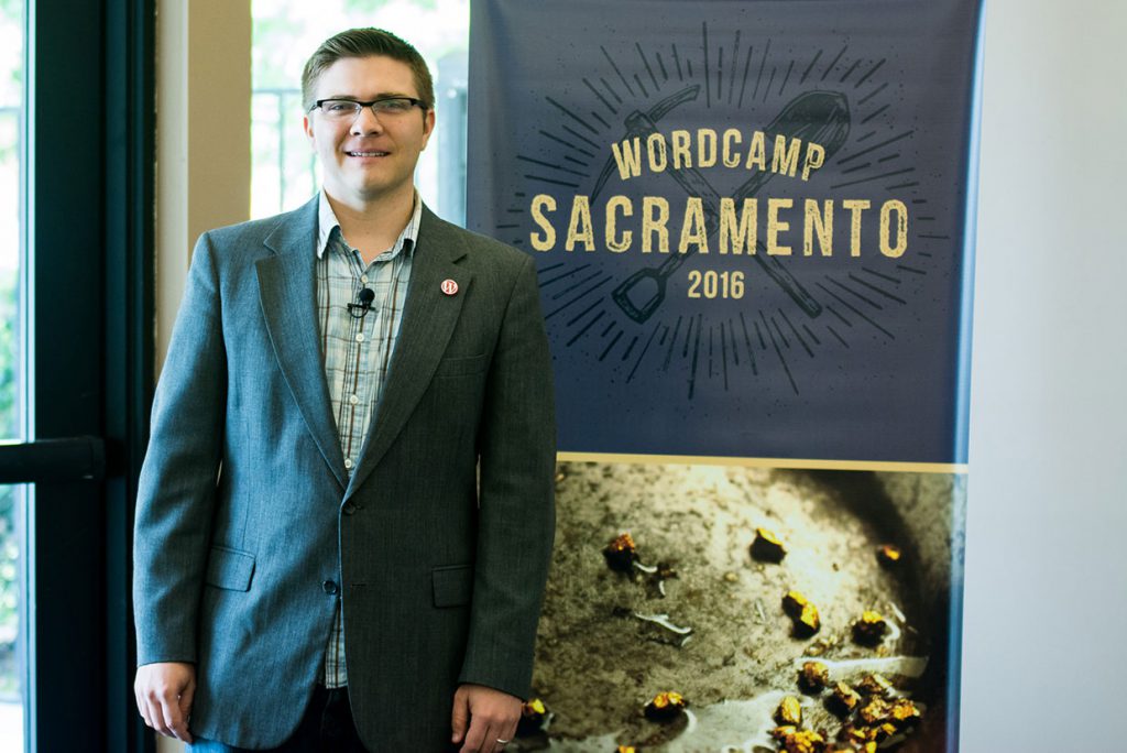 anthony skelton at wordcamp sacramento 2018